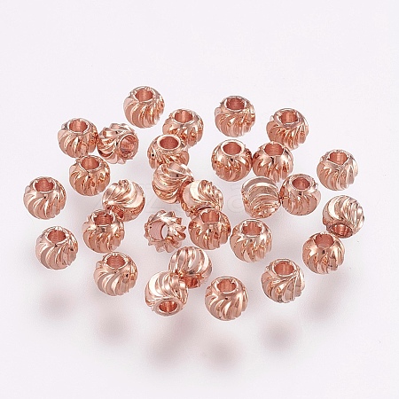 Brass Spacer Beads LS-KK-G312-01RG-4mm-RG-1