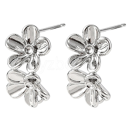 SHEGRACE Brass Stud Earring Findings XGRQ64787-871P-1