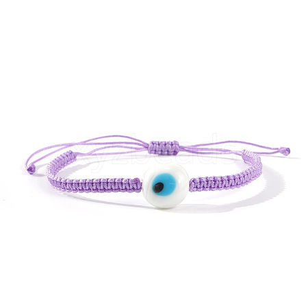 Handmade Lampwork Evil Eye Bead Braided Bracelets UN6877-9-1