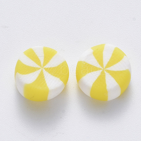 Handmade Polymer Clay Beads X-CLAY-R084-01A-1
