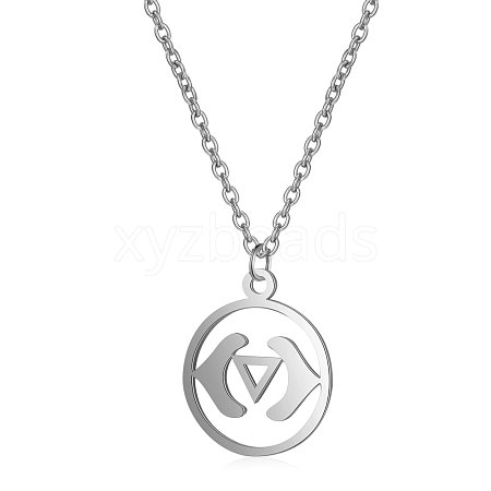 Non-Tarnish 201 Stainless Steel Pendants Necklaces NJEW-S069-TN526-1-1