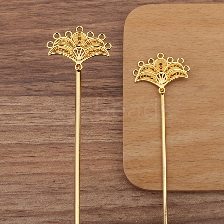 Alloy Hair Stick Findings for Women PW-WGF68B0-01-1