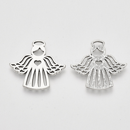 Tibetan Style Alloy Pendants TIBEP-S319-016AS-RS-1