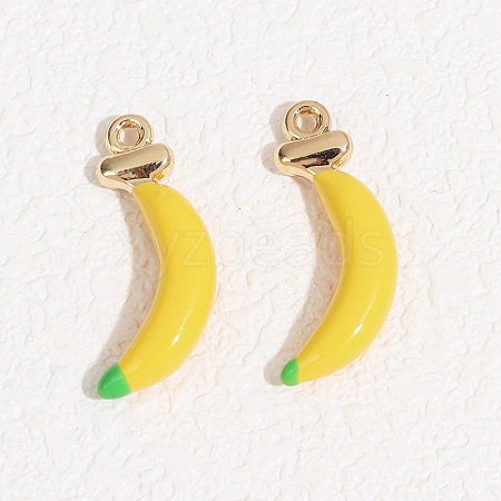 Fruit Alloy Enamel Pendants LS-ENAM-P264-02J-G-1