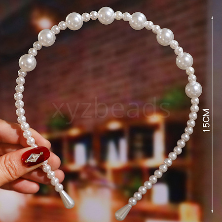 Pearl Hair Bands OHAR-PW0001-177C-1
