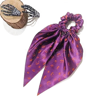 Halloween Theme Cloth Elastic Hair Accessories for Girls or Women PW-WGB7684-06-1