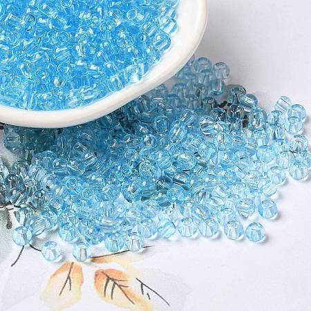 Transparent Colours Glass Seed Beads SEED-P007-02A-10-1