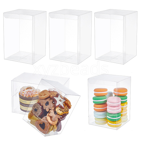 Transparent Plastic PVC Box Gift Packaging CON-WH0085-68B-1