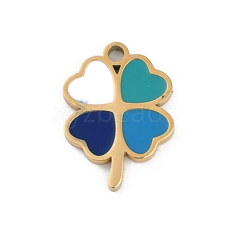 304 Stainless Steel Enamel Charms STAS-I325-100C-G-1