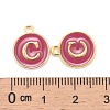 Golden Plated Alloy Enamel Charms ENAM-S118-08C-3