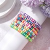 6Pcs Handmade Polymer Clay Heishi Beads Stretch Bracelets for  Girl BJEW-JB11377-3