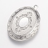 Brass Locket Pendants X-KK-N0116-054P-3