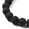 Natural Lava Rock Bead Strands X-G-L435-03-8mm-18-3