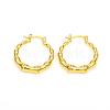 Brass Hoop Earrings EJEW-F250-08-G-1