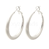 Brass Hoop Earrings for Women EJEW-A121-18A-S-2