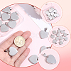 10Pcs Valentines Gift Idea for Him 304 Stainless Steel Stamping Blank Tag Pendants STAS-BBC0010-06B-6