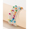 Bohemian Glass Beaded Stretch Bracelet Sets QN1212-3-1