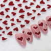 3Sheets 3 Colors Heart Pattern PVC Nail Art Stickers MRMJ-LP0002-05-3