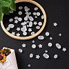 100Pcs 5 Style Transparent Frosted Acrylic Beads FACR-PJ0001-02-18