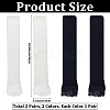 2 Pairs 2 Colors Acrylic Fibers Long Mesh Lace Gloves AJEW-CN0006-66-2
