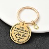 Valentine's Day Brass & 201 Stainless Steel Keychain KEYC-YW00097-07-1