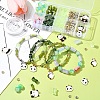 DIY Bamboo & Panda Acrylic & Alloy Enamel Bracelets Jewelry Making Kits DIY-FS0007-48-8