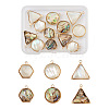 Craftdady 12Pcs 6 Styles Natural Shell Pendant Sets SHEL-CD0001-03-1