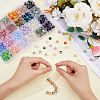 BENECREAT 600Pcs 24 Colors Transparent Crackle Glass Beads GLAA-BC0001-26-4