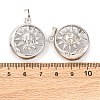 Brass Pendant Cabochon Settings KK-U074-16P-3