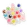 Transparent Frosted Acrylic Beads MACR-P040-05-1