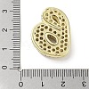 Rack Plating Brass Micro Pave Clear Cubic Zirconia Pendants X-KK-R163-05B-G-3