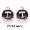 Golden Plated Alloy Charms ENAM-SZ0001-25B-T-3