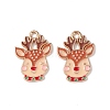 Christmas Alloy Enamel Pendants ENAM-M056-01KCG-2