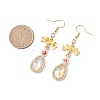 Alloy Glass Earrings EJEW-MZ00313-5