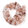 Natural Hematoid Quartz/Ferruginous Quartz Beads Strands G-T141-25-2