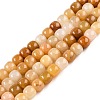 Natural Topaz Jade Beads Strands G-T138-137-4