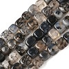Natural Dragon Veins Agate Beads Strands G-G177-E19-01-1