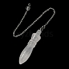 Natural Quartz Crystal Pointed Dowsing Pendulums G-F758-F07-P-1