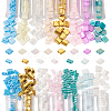  395Pcs 15 Style 2-Hole Glass Seed Beads Sets SEED-TA0001-07-10