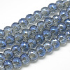 Electroplate Glass Beads Strands EGLA-S148-10mm-01-1