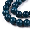 Opaque Solid Color Glass Beads Strands GLAA-T032-P8mm-14-3