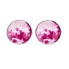 Fluorescent Glass Cabochons GGLA-T004-12G-1