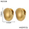 304 Stainless Steel Hoop Earring STAS-OY012-06G-2