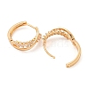 Brass Micro Pave Cubic Zirconia Hoop Earrings EJEW-A107-11D-KCG-2