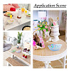 30Pcs 5 Colors Resin Ship with Flower Miniature Ornaments AJEW-TA0005-86-9
