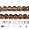 Frosted Transparent Glass Bead Strands X1-GLAA-P065-8mm-13-3