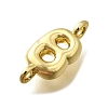 Brass Connector Charms KK-P295-01G-B-2