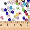 Opaque Spray Painted Glass Beads DGLA-MSMC002-4mm-4