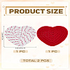 2Pcs 2 Colors Cotton Cup Mats AJEW-LP0006-41A-2