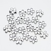 Back Plated Faceted Flower Taiwan Acrylic Rhinestone Beads ACRT-M05-8-08-1